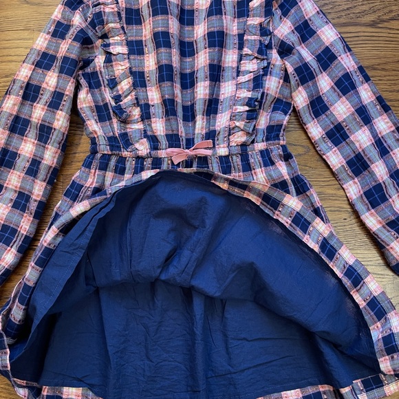 Mini Boden Frill Tiered Sparkle Dress - Picture 6 of 13